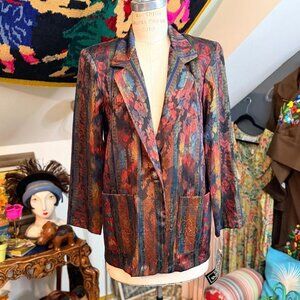 Women's Brown and Red Jacket